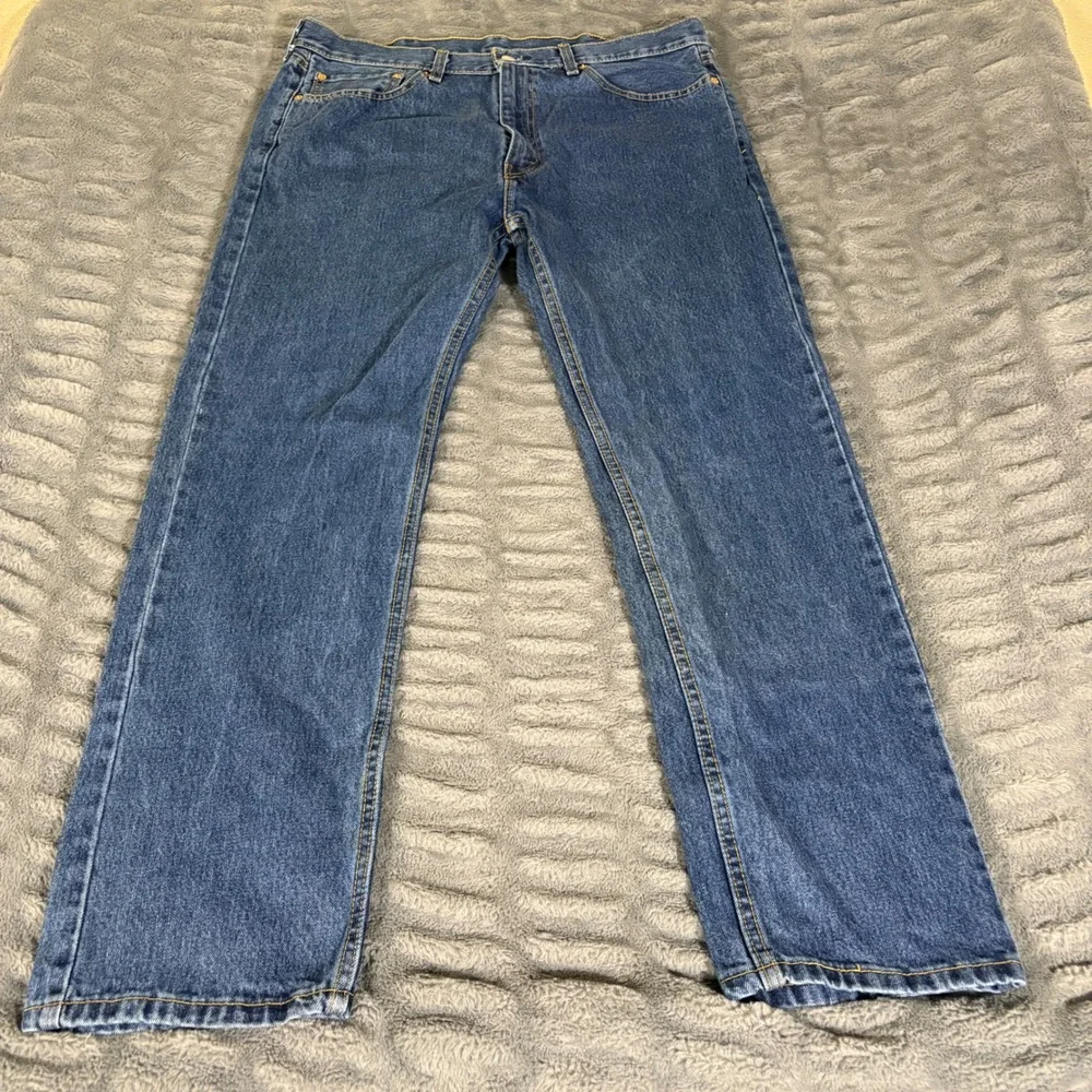 Levis 505 Regular Fit Straight Leg Men Blue Jeans W38 L32 00505-4886 Medium Wash